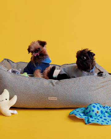 Bolster Bed Grey L