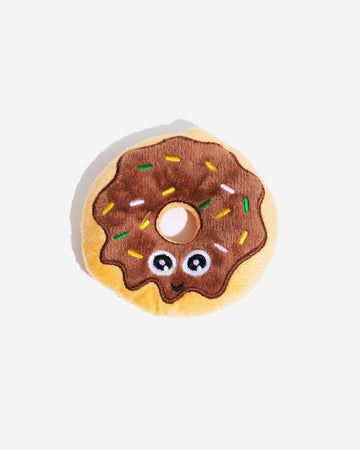 Squeak Toys Donut Brown