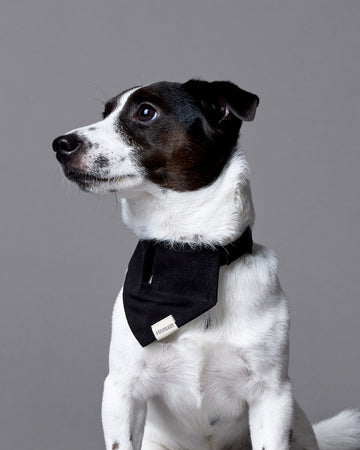 Tone on tone Triangle Bandana Nero