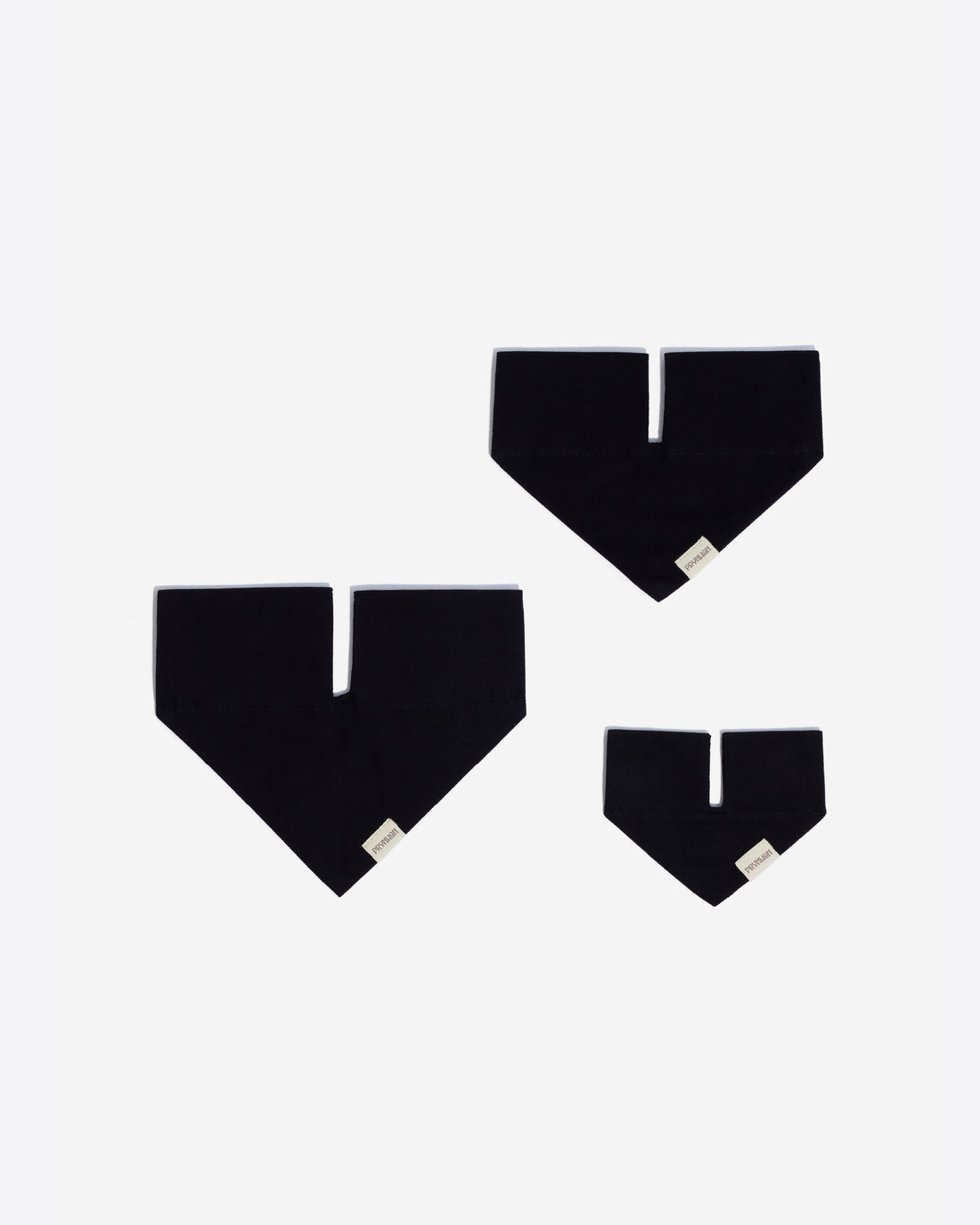 Tone on tone Triangle Bandana Nero
