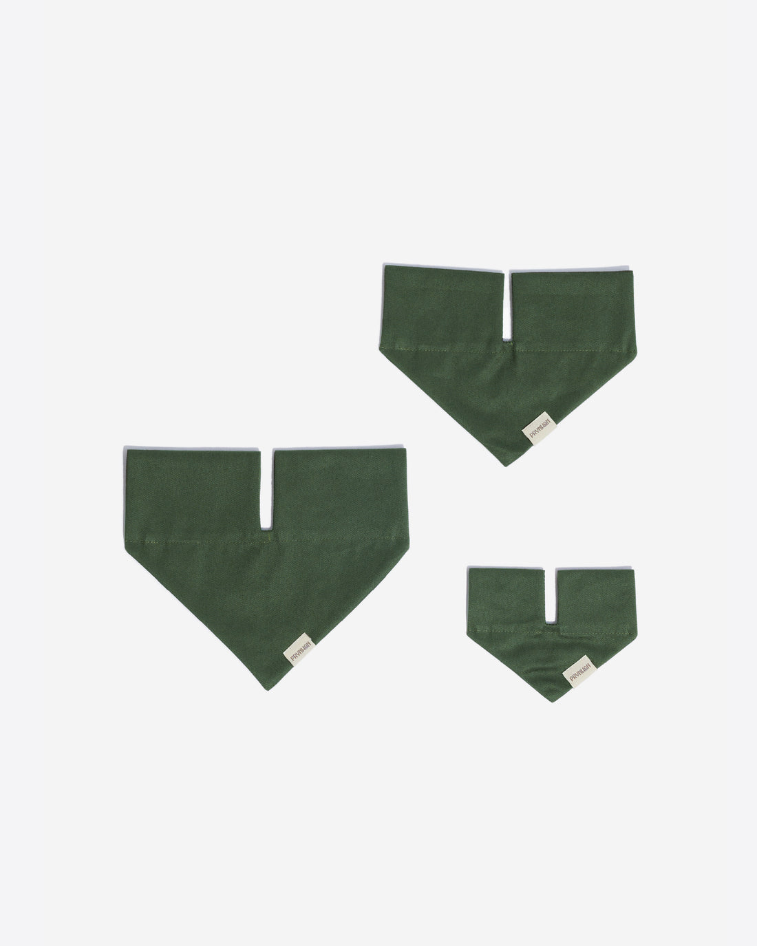 Tone on tone Triangle Bandana Verde