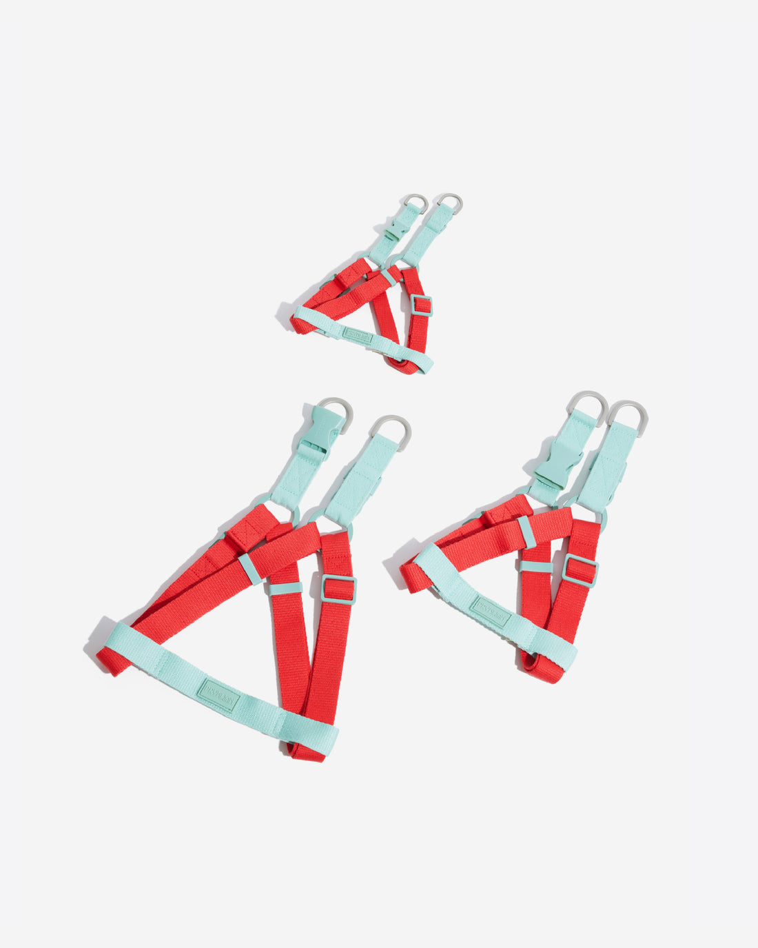 Two tone Step-in Harness Red Mint