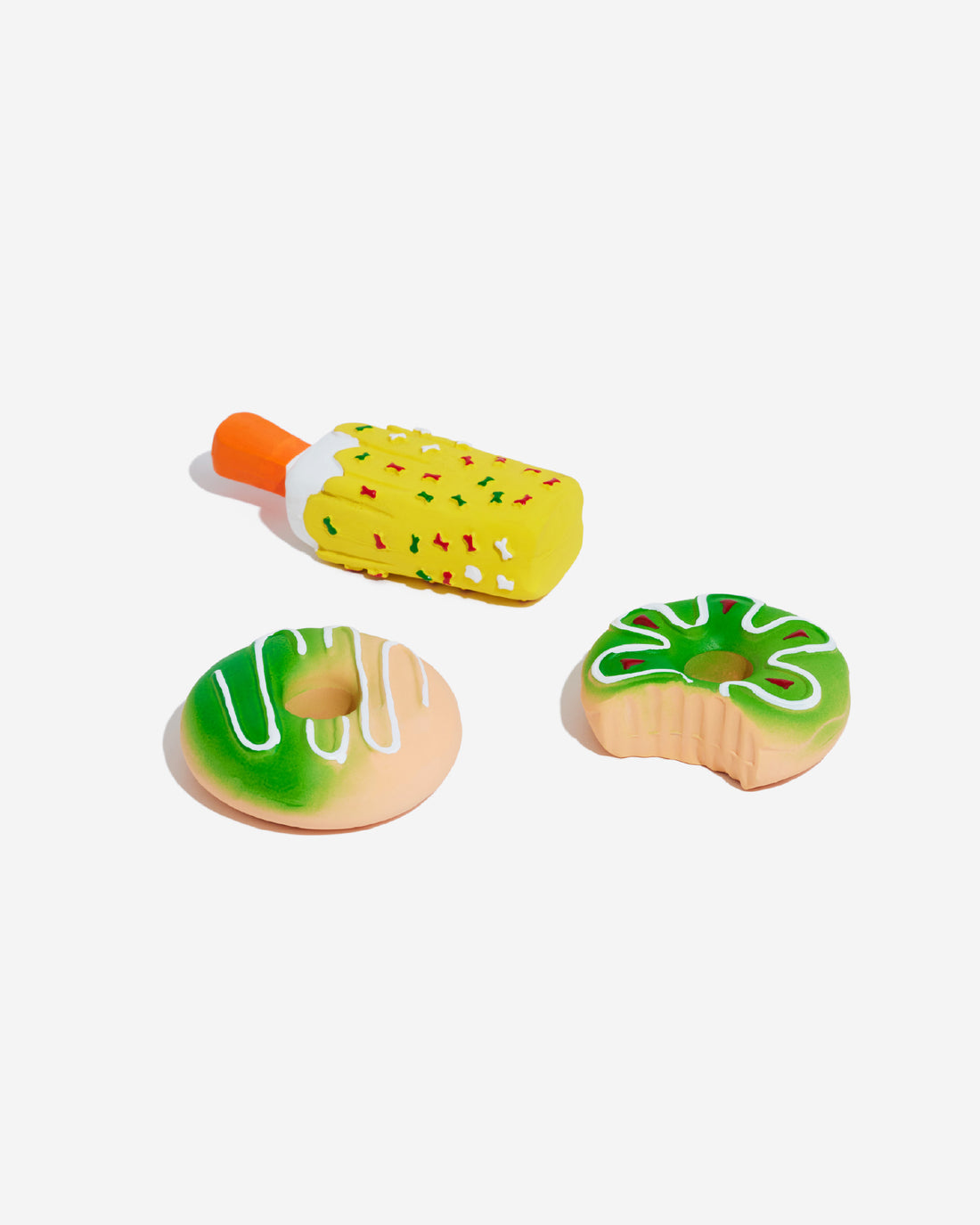 Squeak Toys Donut Matcha Green