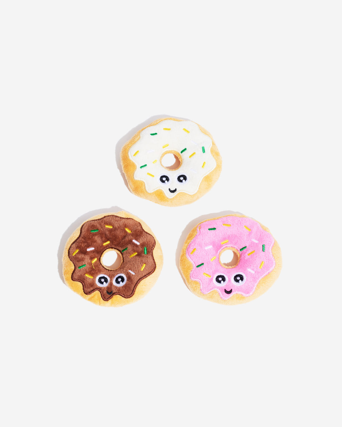 Squeak Toys Donut White