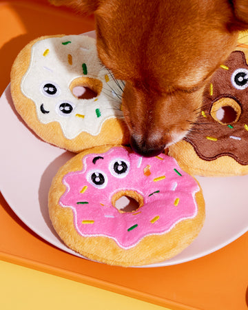 Squeak Toys Donut Pink