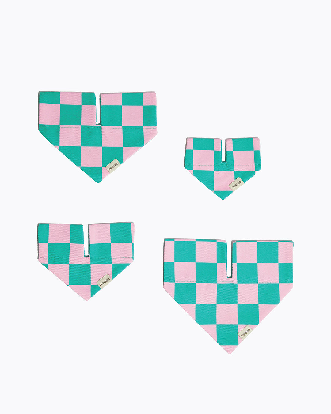 Prynometry Triangle Bandanas Rosie Pop Green
