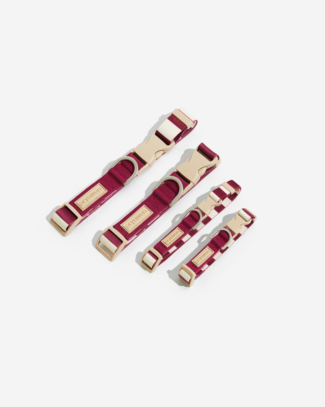 Collar 001 Cream Dark Red