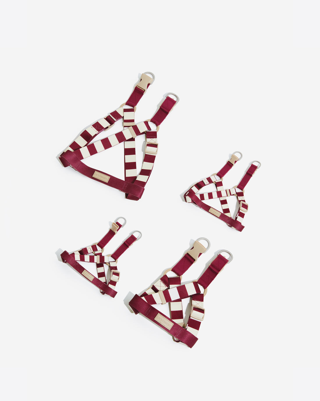 Harness 001 Cream Dark Red