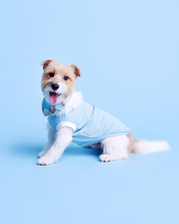 No Sleeve T-Shirt Blue
