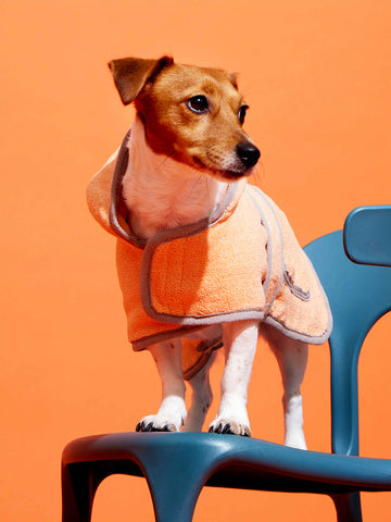 Wrap-Around Style Bathrobe Orange (Free 35ml Shampoo & Spray)