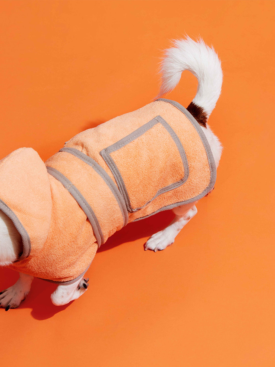 Wrap-Around Style Bathrobe Orange (Free 35ml Shampoo & Spray)